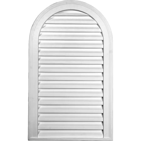 Ekena Millwork Cathedral Urethane Gable Vent Louver, Non-Functional, 18"W x 28"H GVCA18X28D